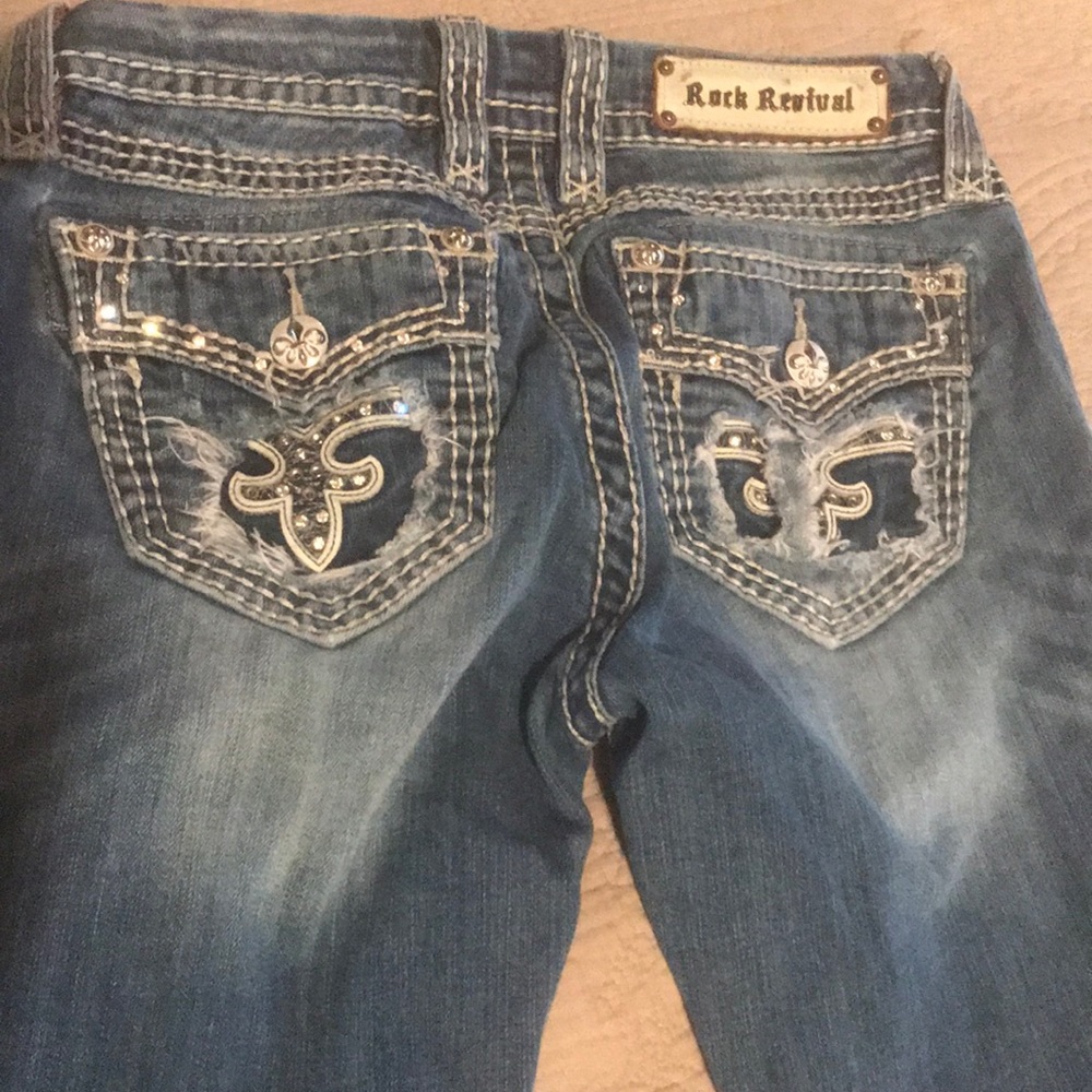 Rock revival boot cut summer jeans